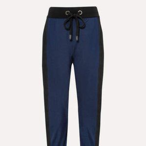Mahina Pana two-tone stretch track pants